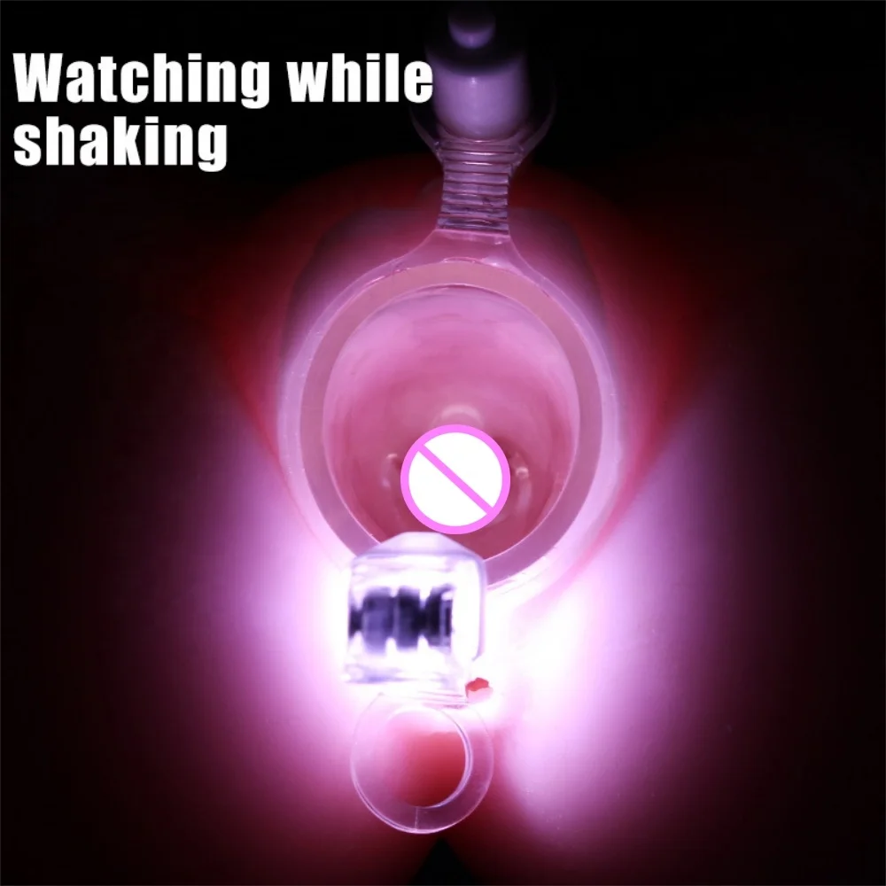 SM dual-use sex supplies homemade private HD Transparent vibration dilator vaginal anal speculum