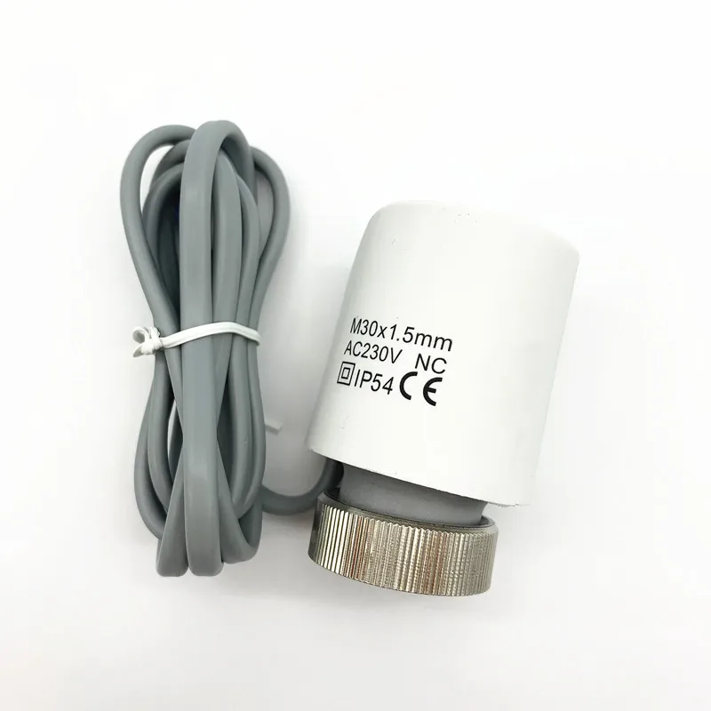 NO and NC Thermostat Manifold Underfloor Heating Radiator Electric Thermal Actuator