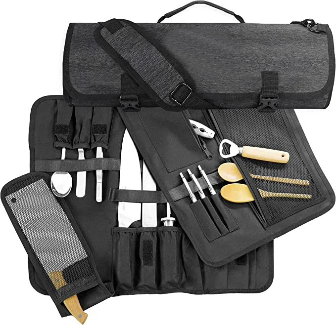 High Quality Multi-Function Outdoor Chef Knife Set with Bag Chef Knife Bag Tools Bag