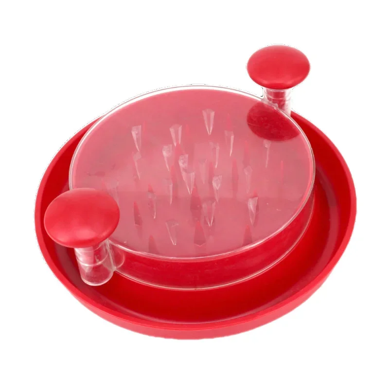 High-End Material Kitchen Round Abs Transparent Meat Grinder Shred Machine Clear Chicken Shredder Tool with Removable Plate