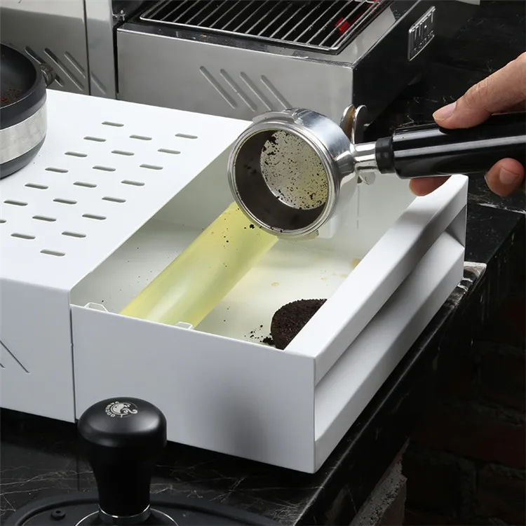 Customized Stainless Steel Drawer-style Scrap Box Coffee Machine Accessories Coffee Grounds Bucket Sheet Metal Fabrication