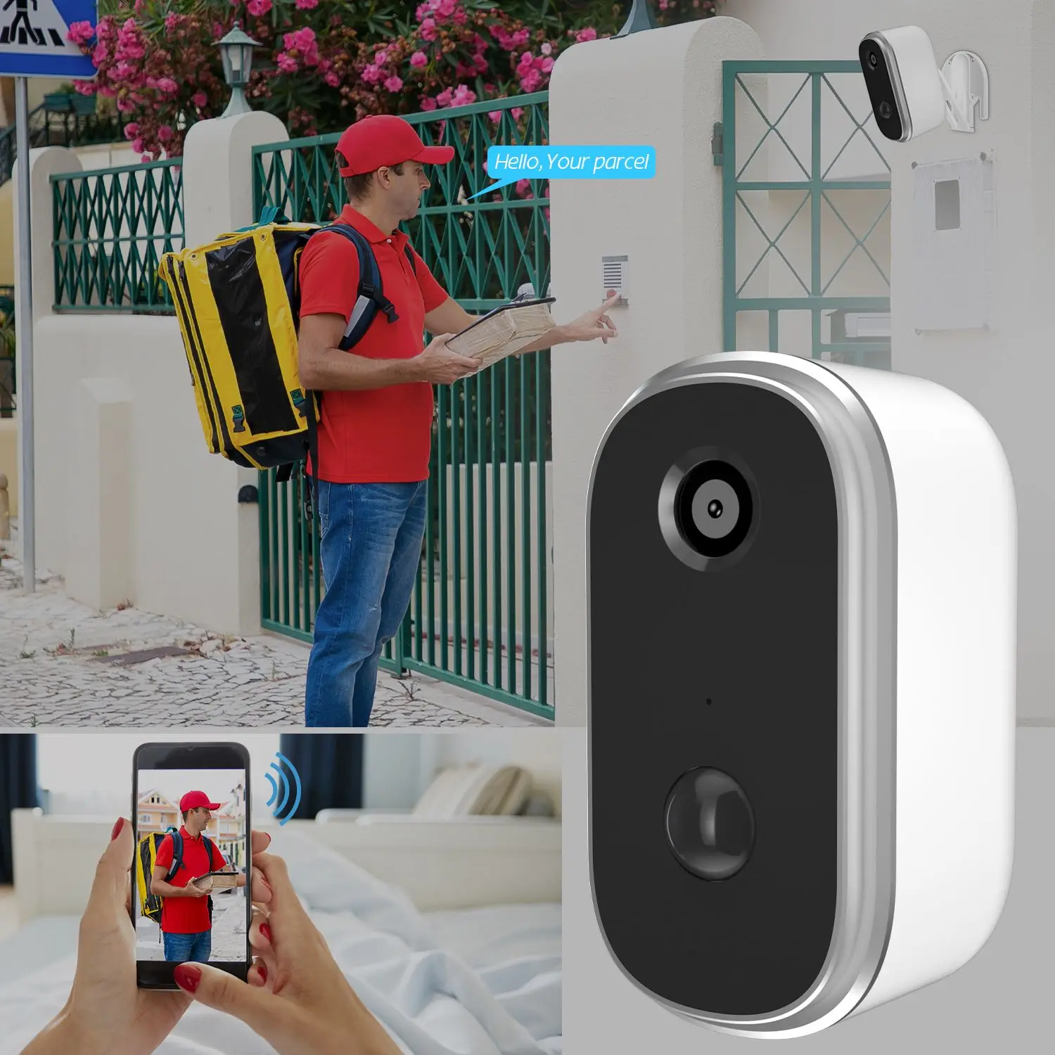 2020 новая умная Ip-камера видеонаблюдения с Wi-Fi водонепроницаемая 1080P аккумуляторная система безопасности наружная беспроводная Солнечная