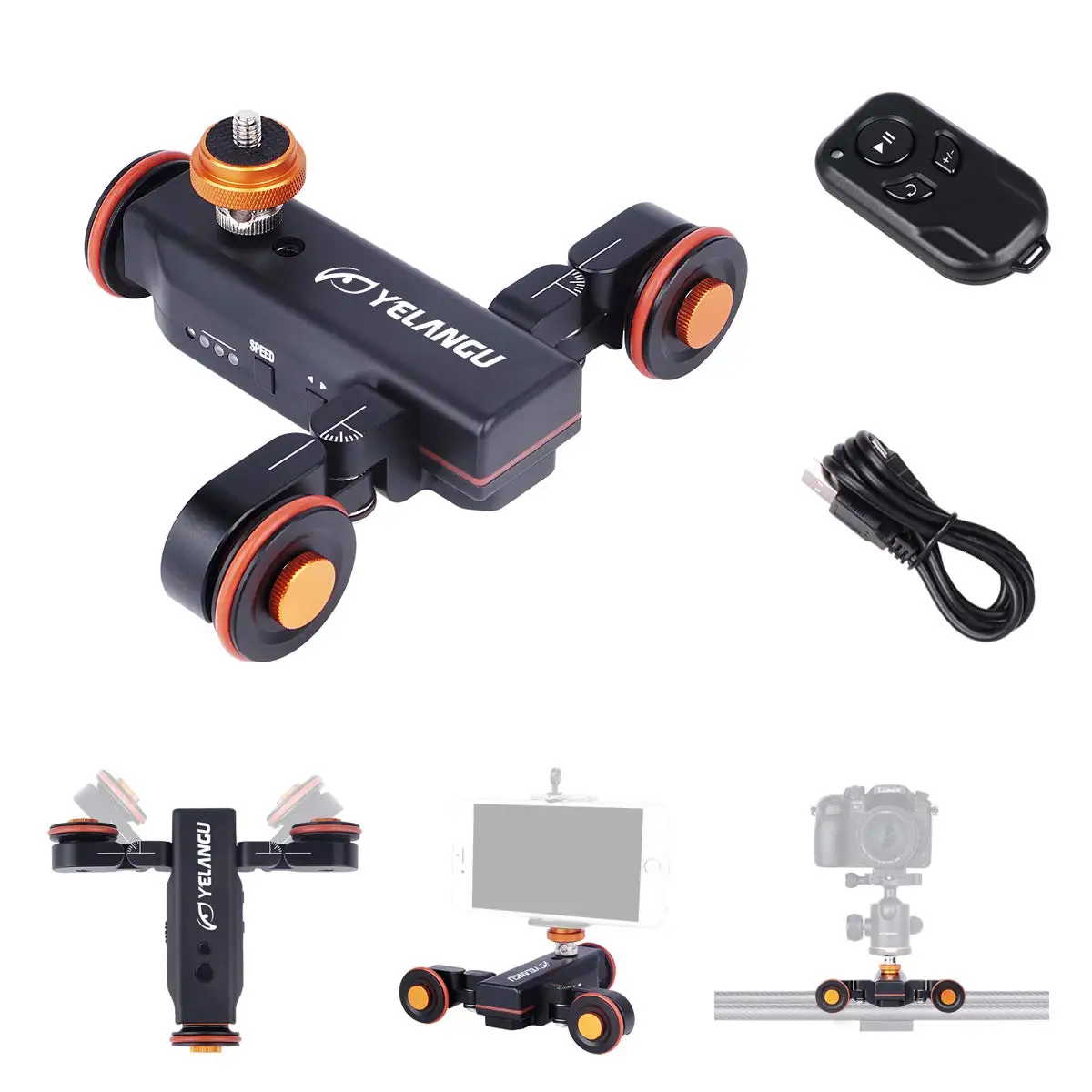 YELANGU Photography Equipment Camera Photo Accessories Motorized Autodolly for DSLR Camera