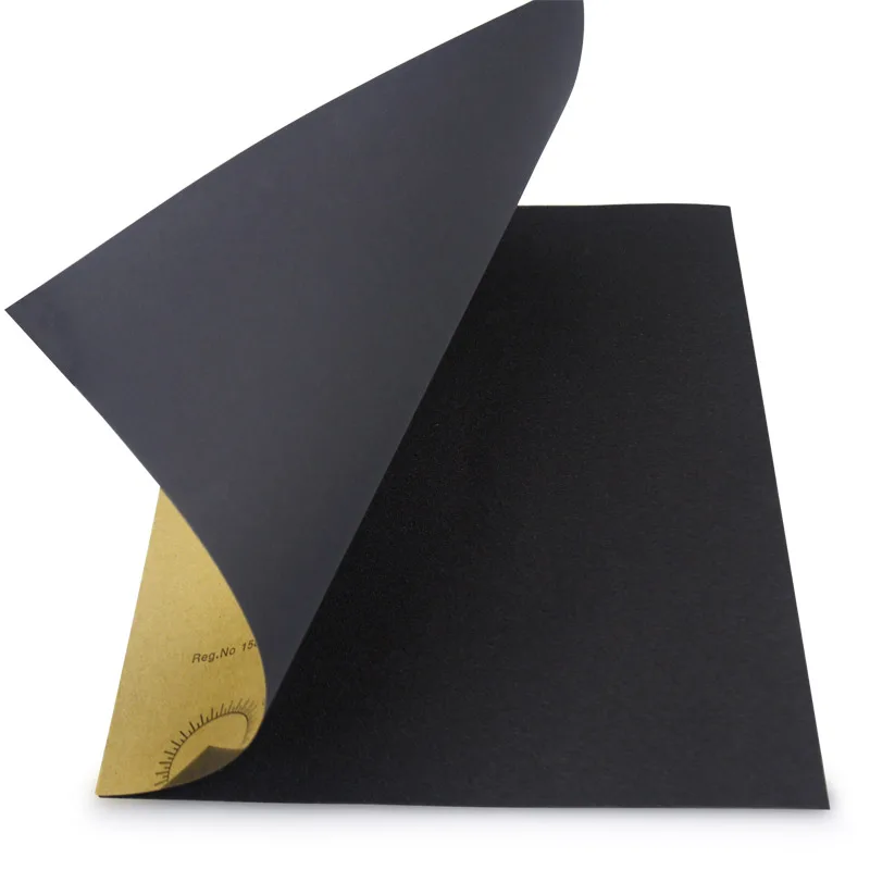 China Waterpooer Sandpaper Sheet Silicon Carbide Abrasive Paper(Plain Back) p320 Sheets Manufacturer