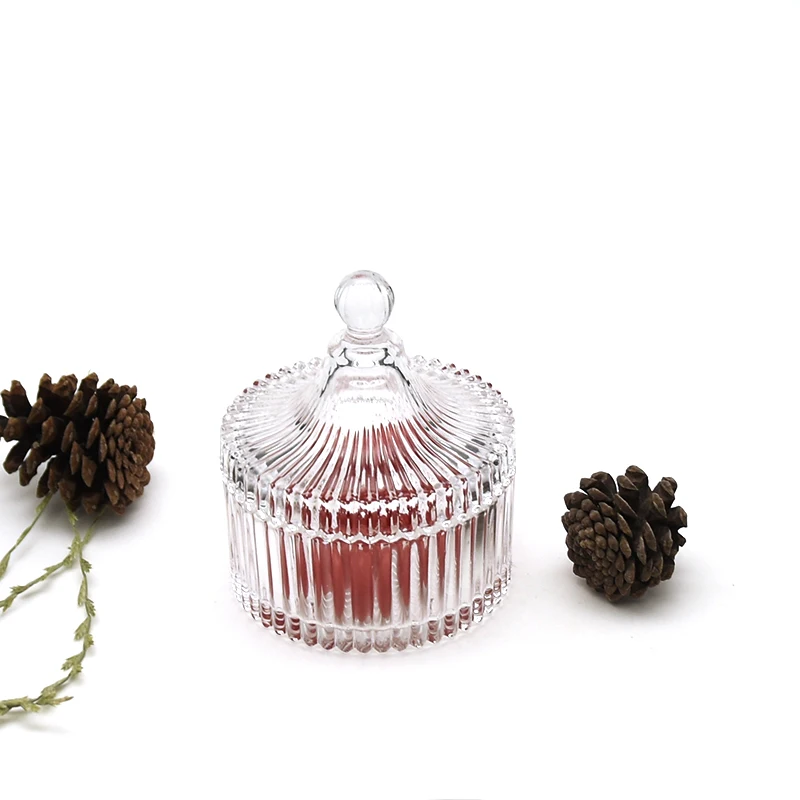 Европейская стеклянная банка для конфет прозрачная шкатулка ювелирных изделий хранения сухих фруктов и закусок на свадьбу Рождество