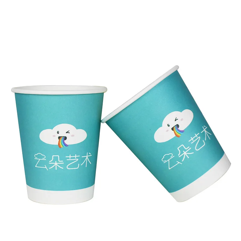 Custom Printed PET 32oz Disposable Plastic Cups with Lid Compostable and Biodegradable Clear PLA Material for Cold Drinks