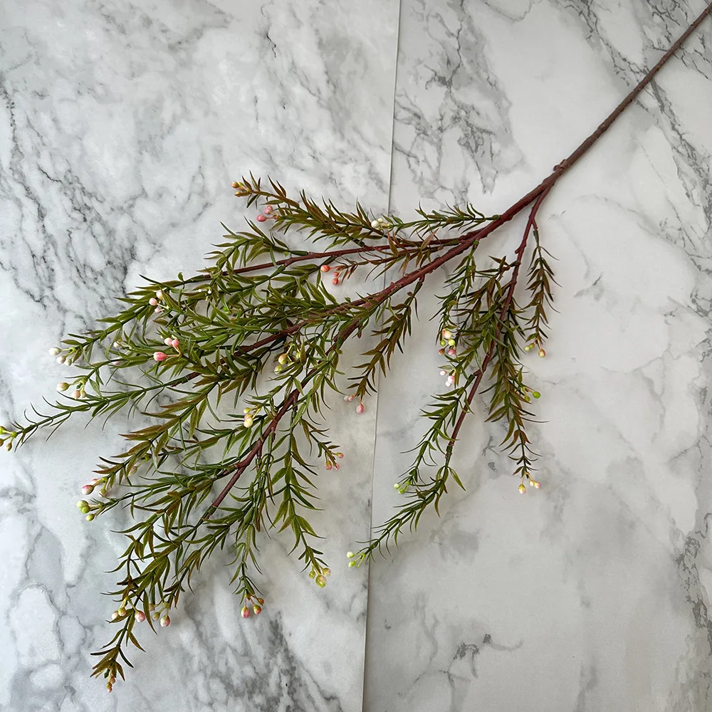 green plants Cross-border simulation christmas plant pine needle christmas tree hanging frost home decoration leaf ornaments