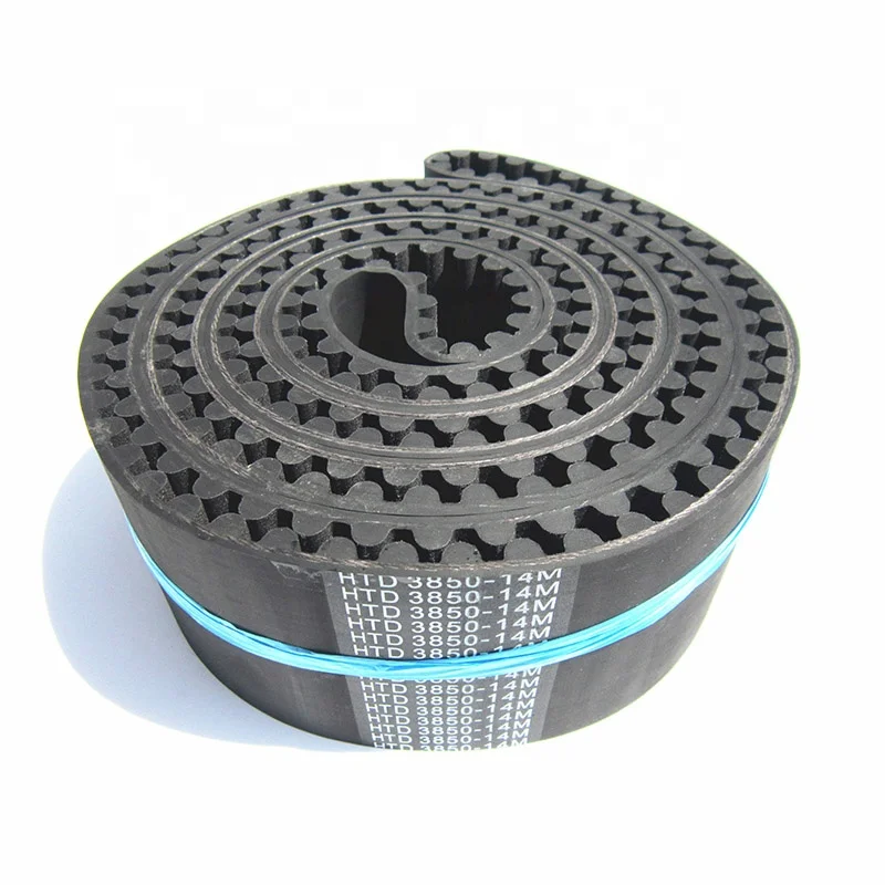 Single side rubber material htd 14m timing belt