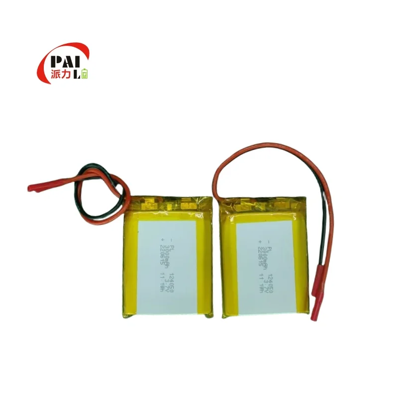 high quality lipo battery  124050 3000mah 3.7v pro drone camera unmanned aerial vehicle rechargeable battery