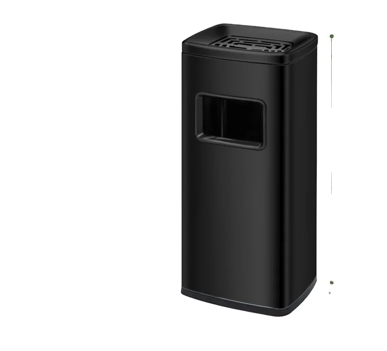 Elevator Mouth Ashtray Vertical Under Desk  Ashtray Commercial Hall Hotel Corridor Smoke Extinguishing  stainless steel trashcan