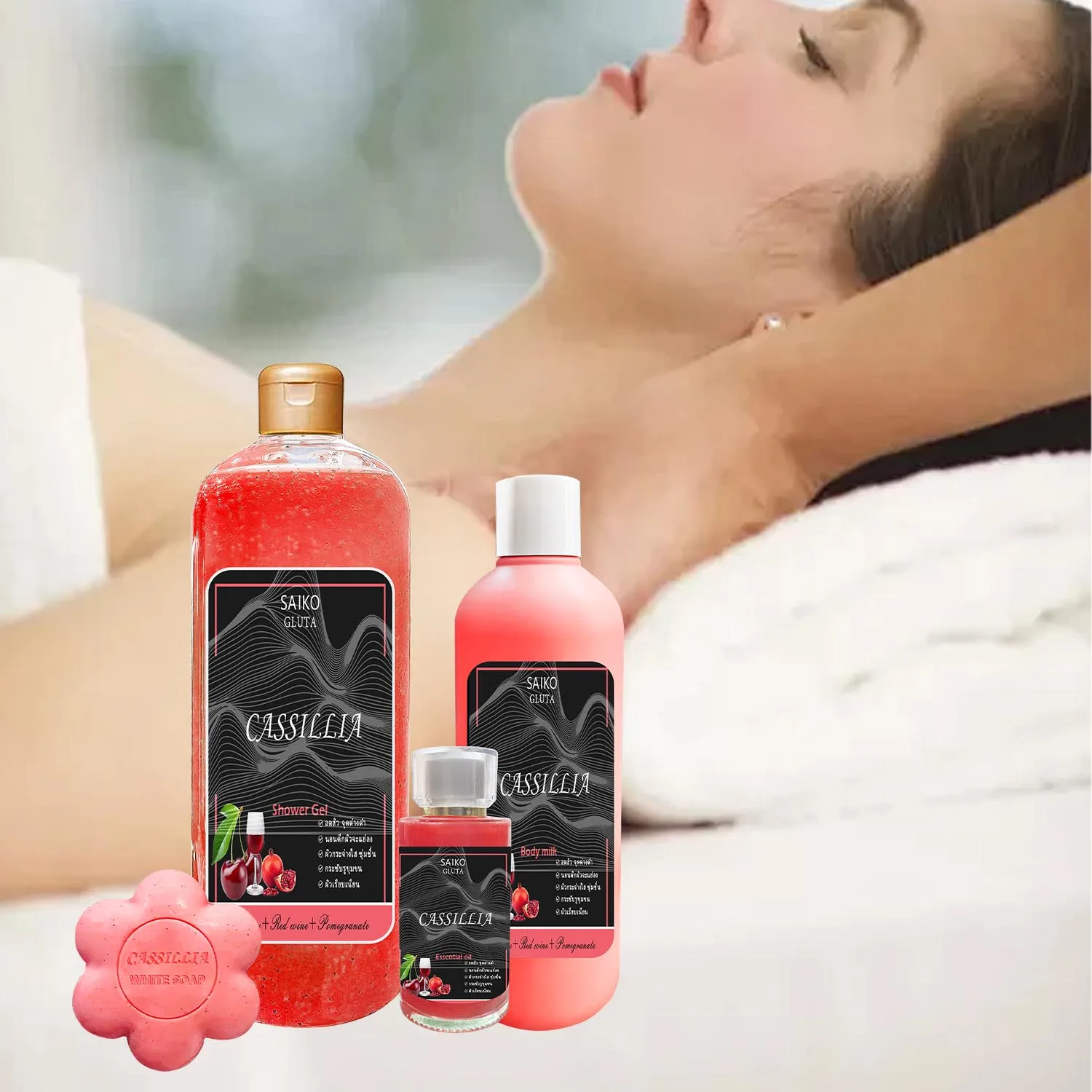 OEM Private Label Moisturizer Whitening Sets Personal Care Product Shower Gel Body Lotion Soap Home Spa Gift Set For Skin Care