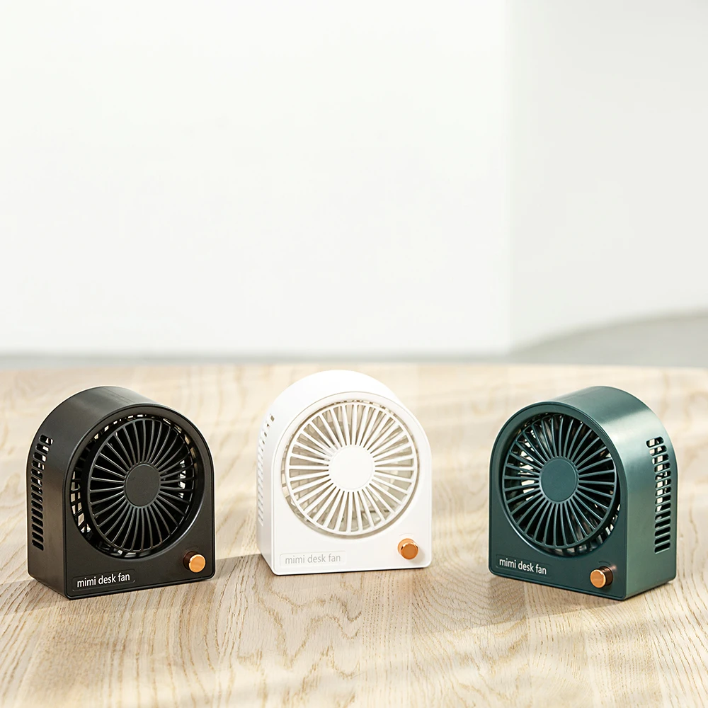 2023 New ODM OEM 2000mah Long Battery Life Usb Rechargeable Portable Mini desk table desktop fans
