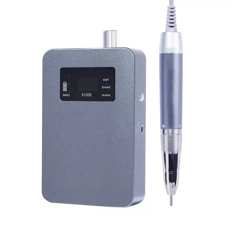 Factory Wholesale E File 35000rpm Handpiece Professional Marathon Brushless Rechargeable Nail Drill Machine Portable