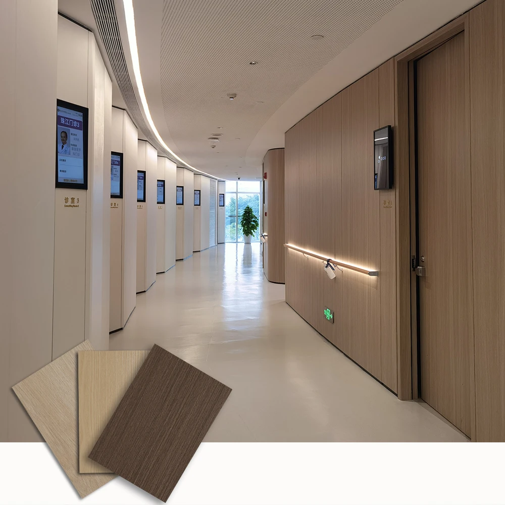 Hospitals use durable rigid vinyl sheet wall covering