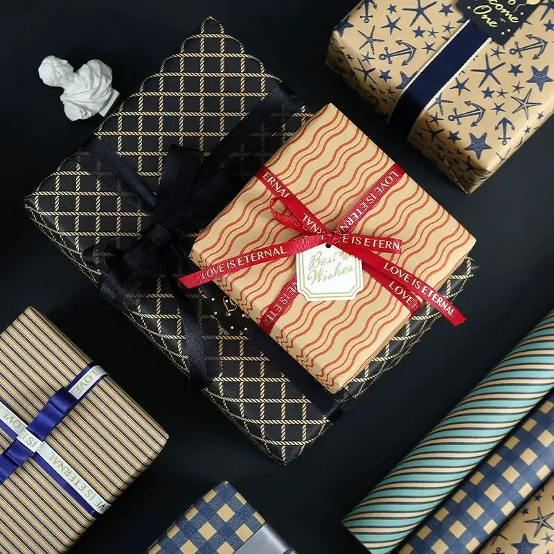 Wholesale Best Selling Kraft wrapping paper Vintage gift wrapping paper Eco Kraft Wrapping Paper Roll