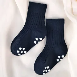 High Quality Custom Organic Cotton Baby Socks With Grip Wholesale Kids Newborn Baby Socks Anti Slip
