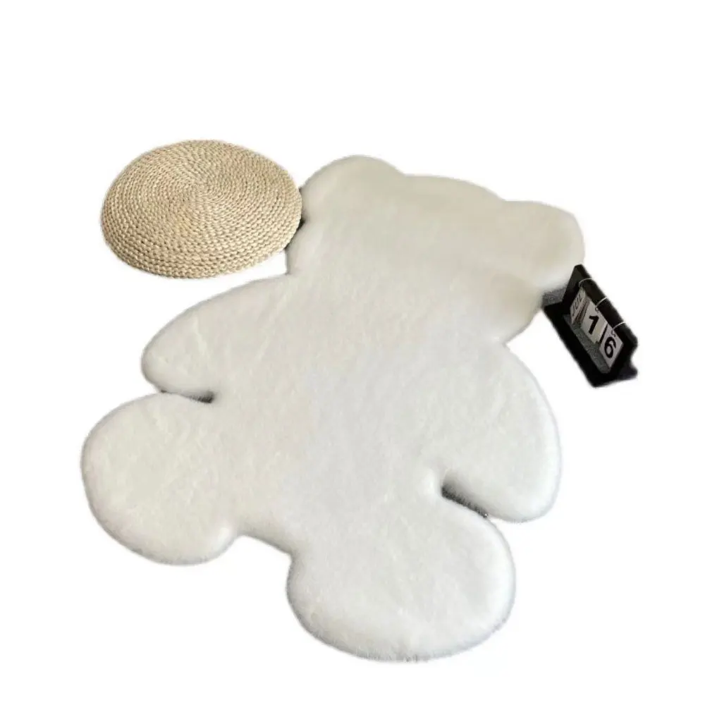 2024 New Style Four Seasons Artificial Rabbit Wool  Blanket Solid Color Machine Washable Blanket for Bedroom