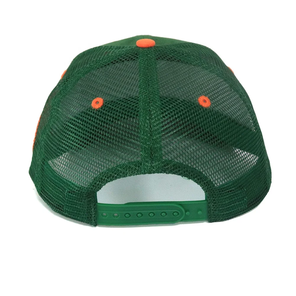 2022 New Arrival High Quality Customized 6 Panel Trucker Hat Army Green Suede Back Mesh With Logo Embroidery Casual Caps