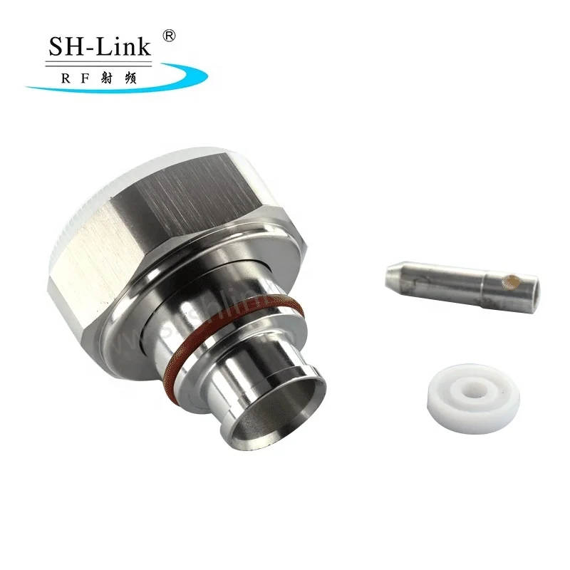 DIN 7/16 straight connector male for RF coaxial cable