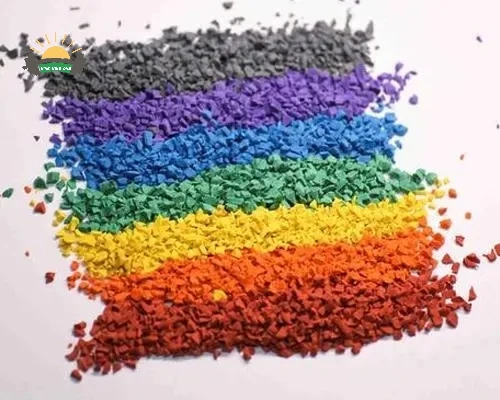Coloful EPDM Rubber Granules For Playground running way