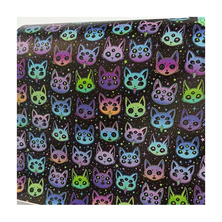 Digital print PU leather Faux Vinyl Printed Synthetic Leather for Printed Leather Bags Sofa Furniture