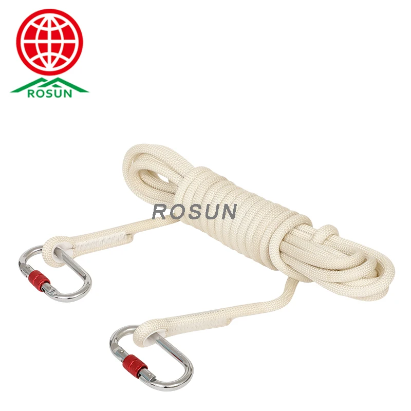 High quality  8MM-30MM customized length Safety Rope, Hiking Tree Climbing Fire Escape Rappelling Rope, Fire Rescue Rope