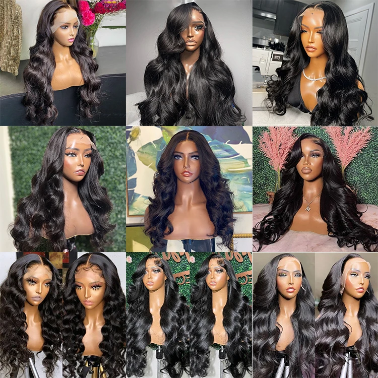 13x4 Highlight Bob Wig With Bangs Honey 150% Blonde Brazilian Straight Lace Front Human Hair Wig