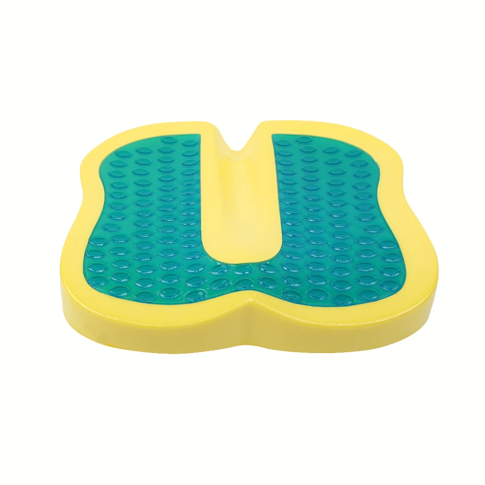 Summer Cooling 3d breathable cool silicone gel seat cushion orthopedic coccyx seat cushion with gel pad