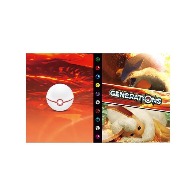 Оптовая продажа Toploader 4 Pocket Charizard Pikachu Verzamel книга для Коллекционеров Карт Pokemon папка торговых карт папки держатель альбом
