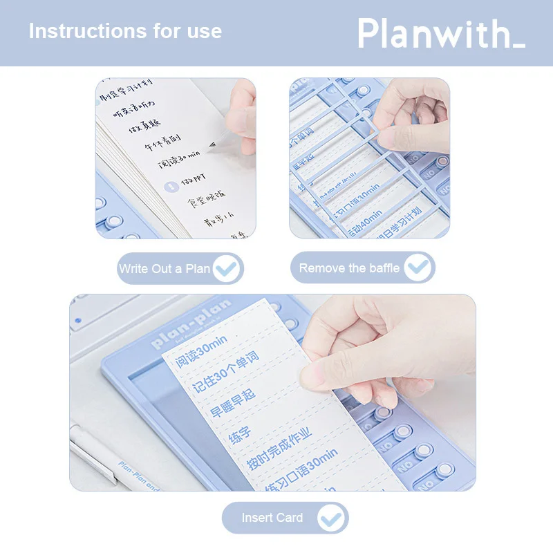 Hot New Product Reusable Chores Checklist Daily Planner Memo Plastic Board Chore Chart Responsibility Behavior Card