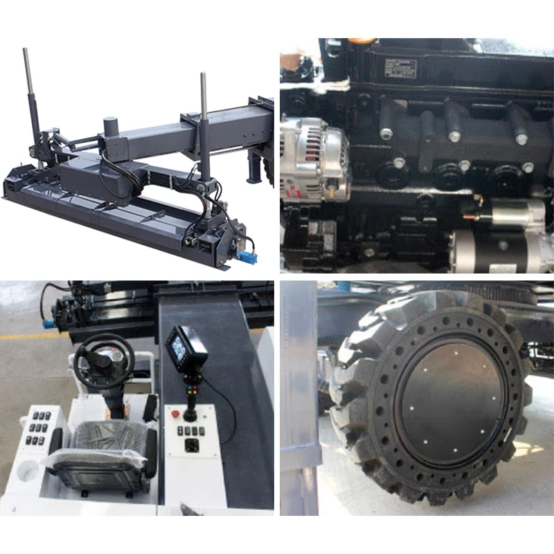 Automatic Paver Vibratory Concrete Laser Level Screed Rotary Concrete Laser Leveling Screed Machine For Tiling