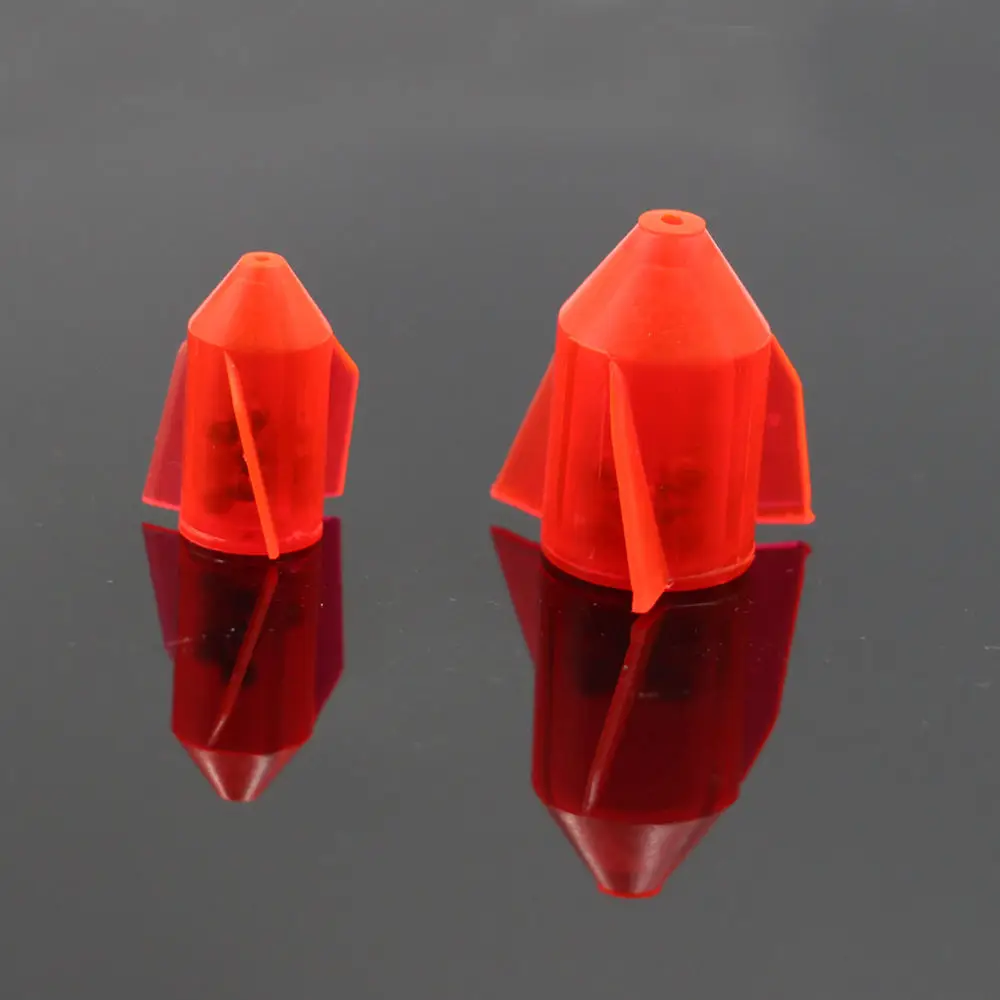 Selco pvc+Stainless steel hot sale fishing noisy lure rattles 24mm rattle floats various color  glass lure rattles