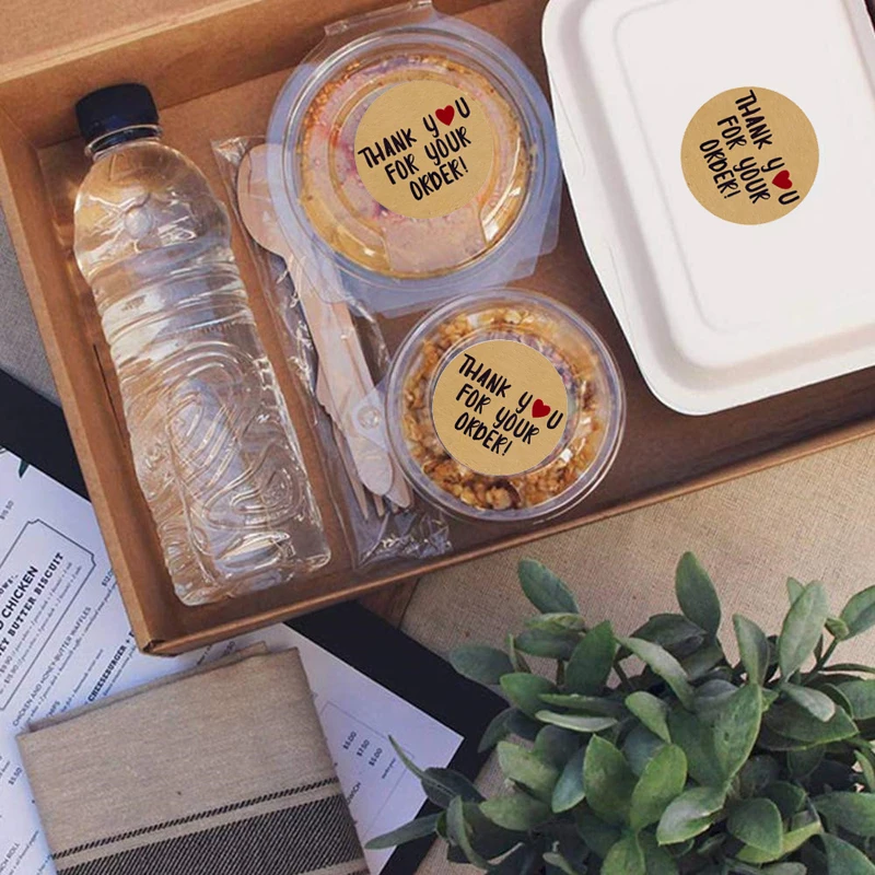 
500PCS/lot 2.5cm Custom LOGO Wedding Sticker Personalized Thank You Label Gift Box Birthday Party Seal Sticker Self-adhesive 