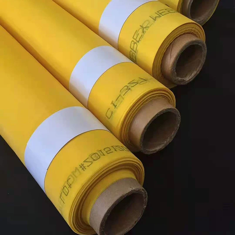 White Yellow 32T 43T 47T 54T 64T 72T 77T 80T 90T 100T 120T Polyester Silk Screen Printing Mesh