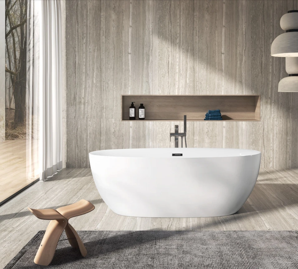 Hottub whirlpool soaking acrylic hydromassage freestanding bathtub bath tubs and showers water tub whirlpools bathtubs