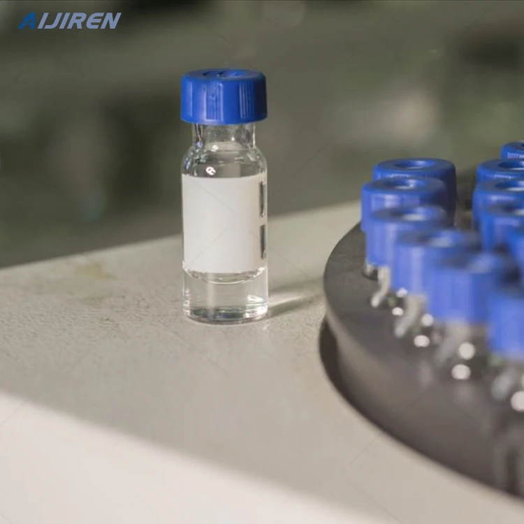 clear glass vial