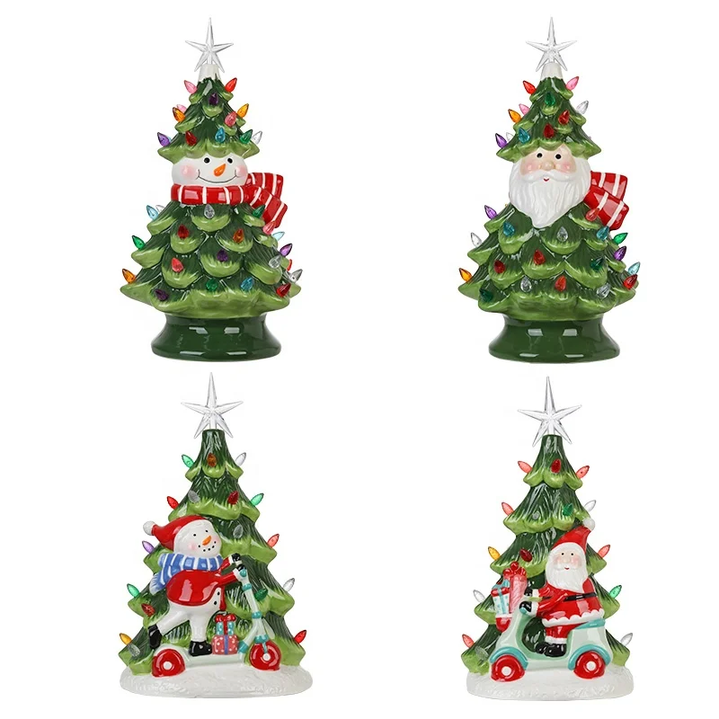 Eaglegifts красочные световые бусины настольная подсветка керамическая Рождественская елка украшение