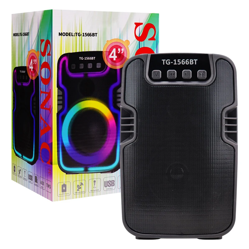 SONAC TG-1566BT New portable outdoor rechargeable speaker dj mix sound speaker crank stand audio center speakers