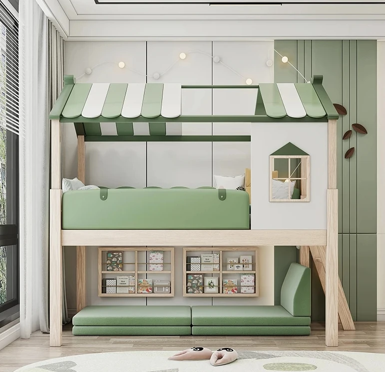 Bunk beds kids desk under for over 5 years old bedding set for kids child bed for kids bedroom set