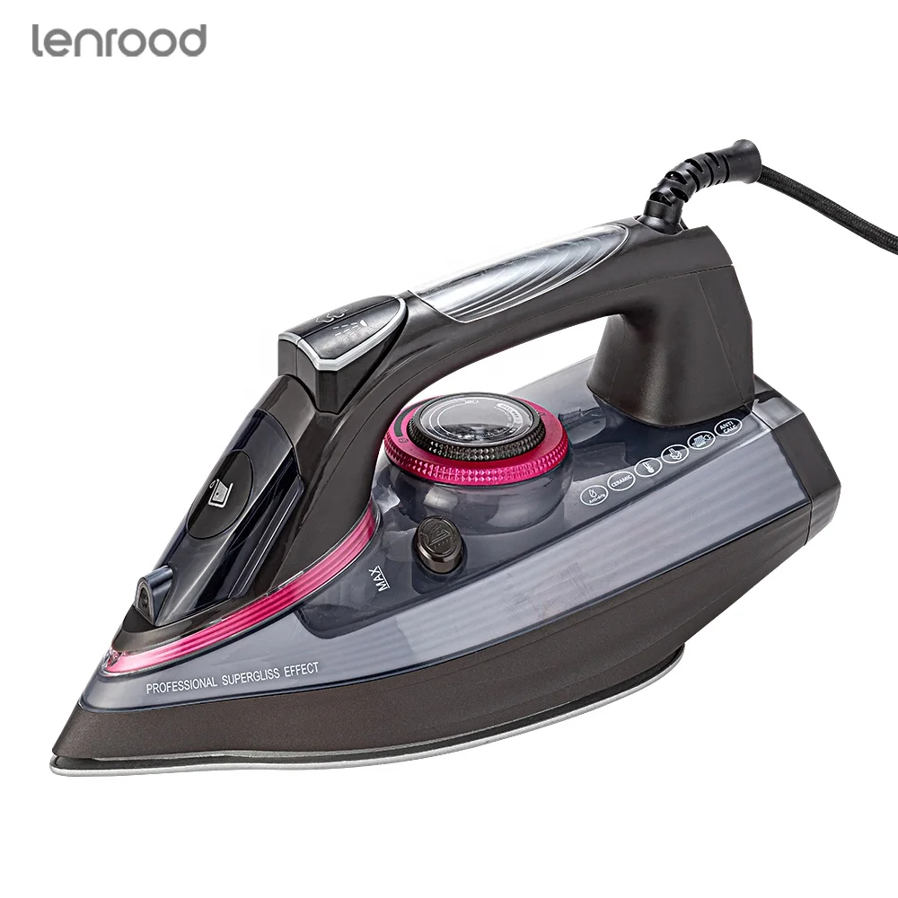 Lenrood Electric Garment Steamer Multifunctional LR-6006 Self-cleaning Double Knob 2200W 300ML Water Tank Steam Press Iron