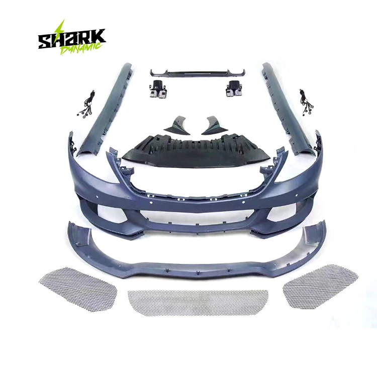 2014-2018 W222 BRS front bumper side skirt rear bumper body kit for Mercedes-Benz S-Class