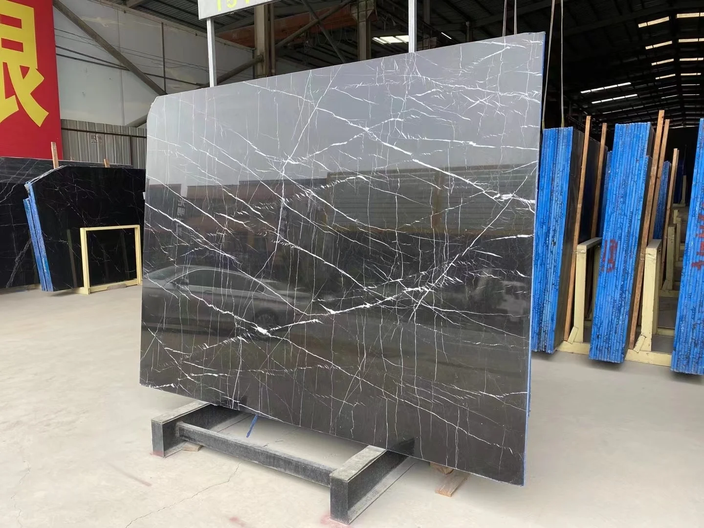 Cheap Chinese Marble Nero Marquina Marble Black Marble