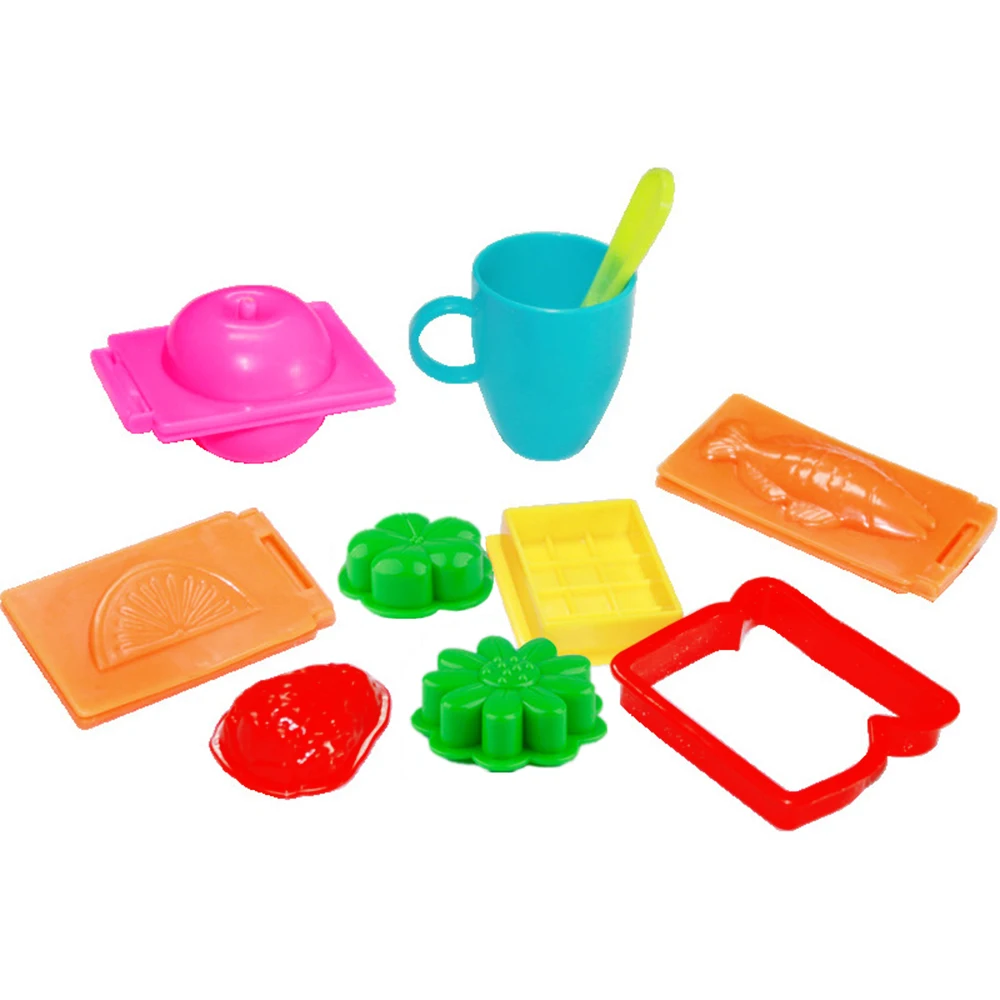 Hot Sale Kids Children Beach Cotton Magic Play Sand Toy Kit With Cute Pretend Play Molds Set