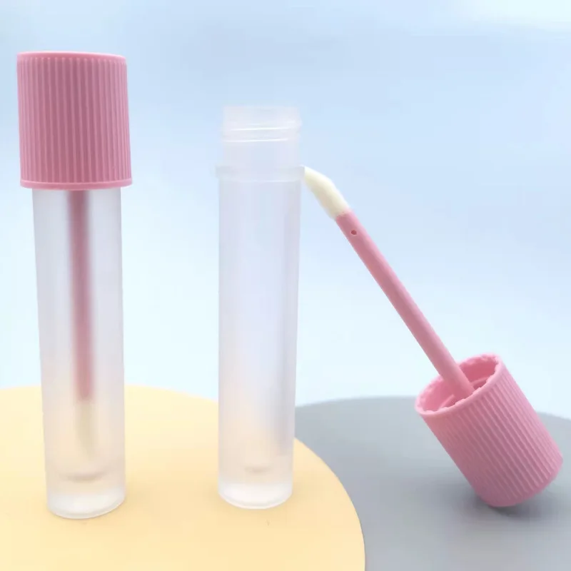 Empty 3ml cute blood tube lip gloss tubes,  pink lipgloss container with wand
