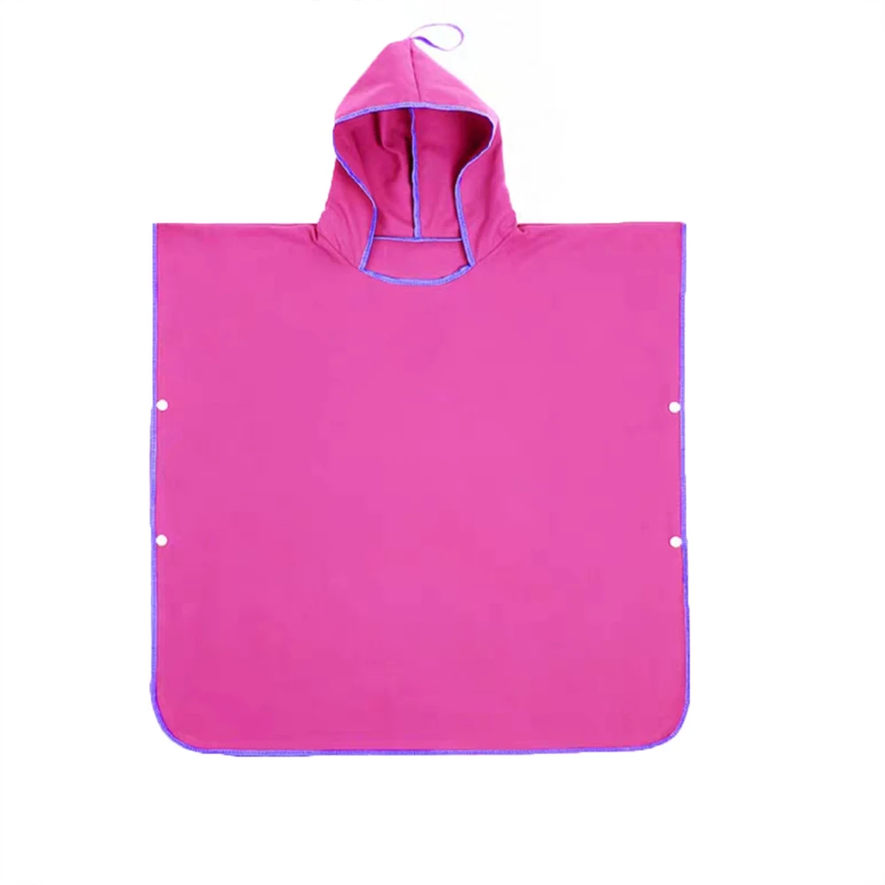 Custom  Lovely  Microfiber  hooded  bath towel for kids  comfortable soft microfiber hooded towel