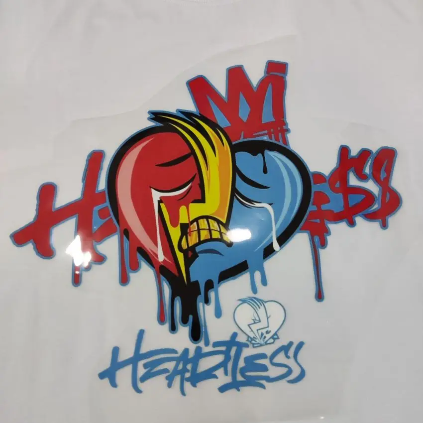 Wholesale Heat Transfer Sticker Screen Print Vinyl Film Custom Logo Ready To Press Heat Transfer Designs For T shirts