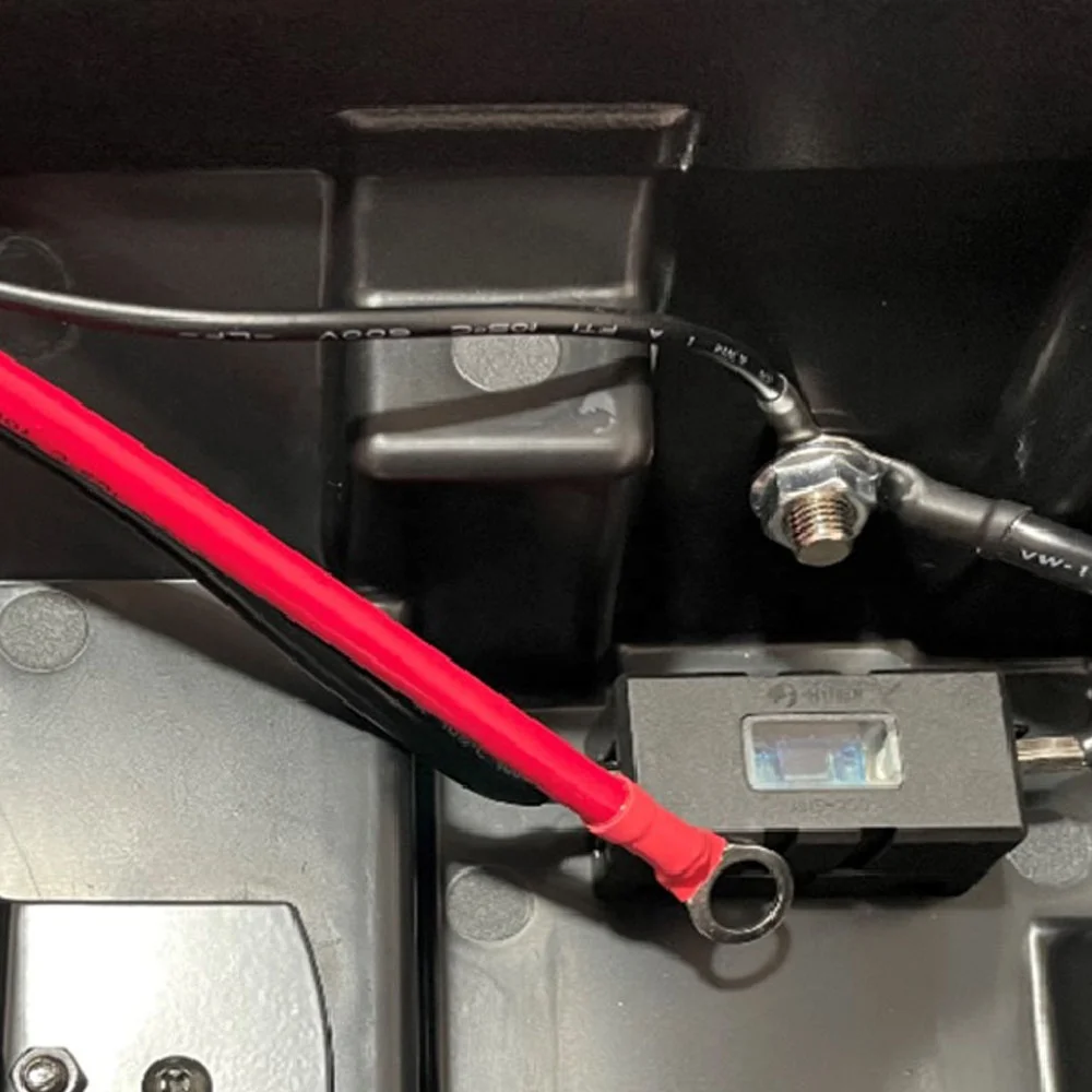 High Current Terminal 2 x USB Output 5.1V 4.8A RED Light LED Voltmeter Battery Box With Online Fuse Box