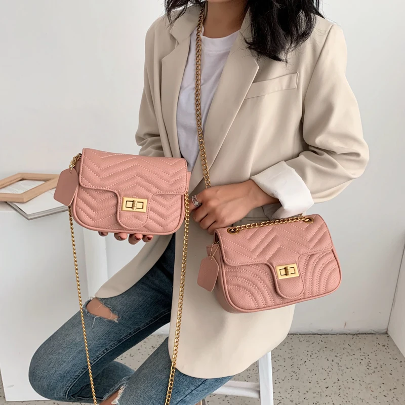 hot sale two size stone color women crossbody bags ladies shoulder Women Purses and Handbags