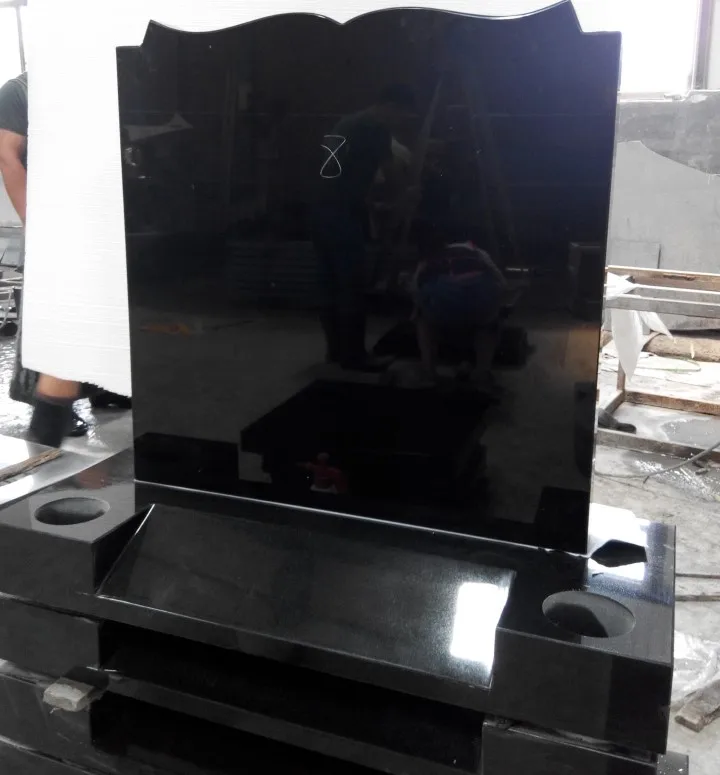 Latest cheapest Black granite Russian tombstones