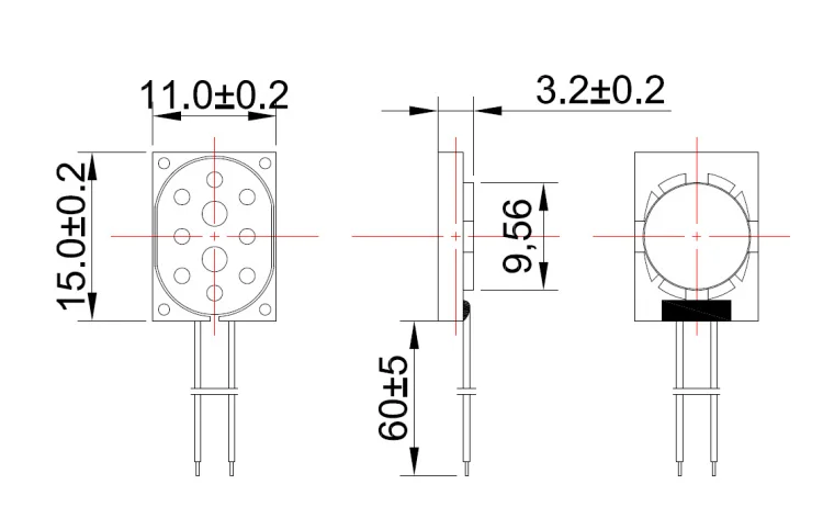15*11 мм Высокое качество рог драйвер тонкая квадратная микро-Динамический 8 Ом 0 5 Вт 1511 динамик